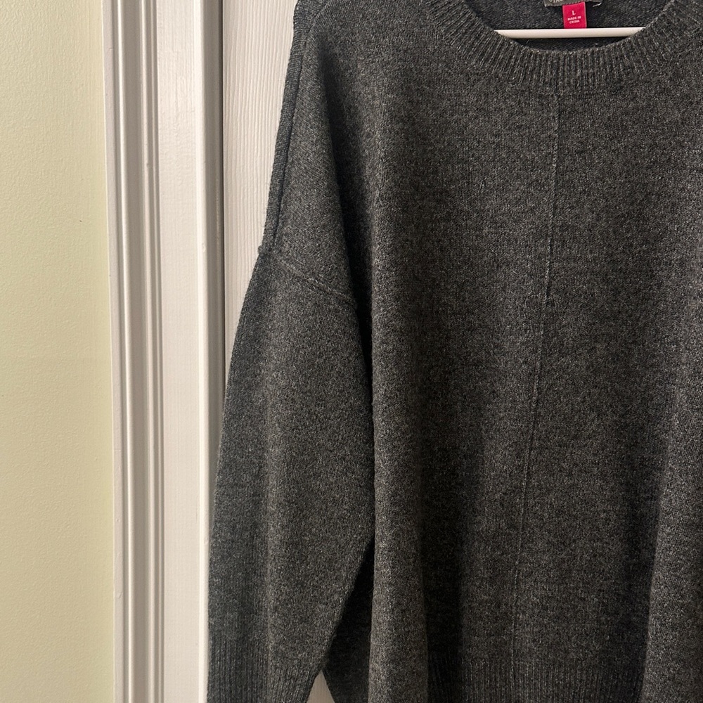 Cozy Gray Vince Camuto Knit Sweater - Picture 3 of 4